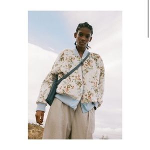 Urban outfitters cara reversible bomber jacket